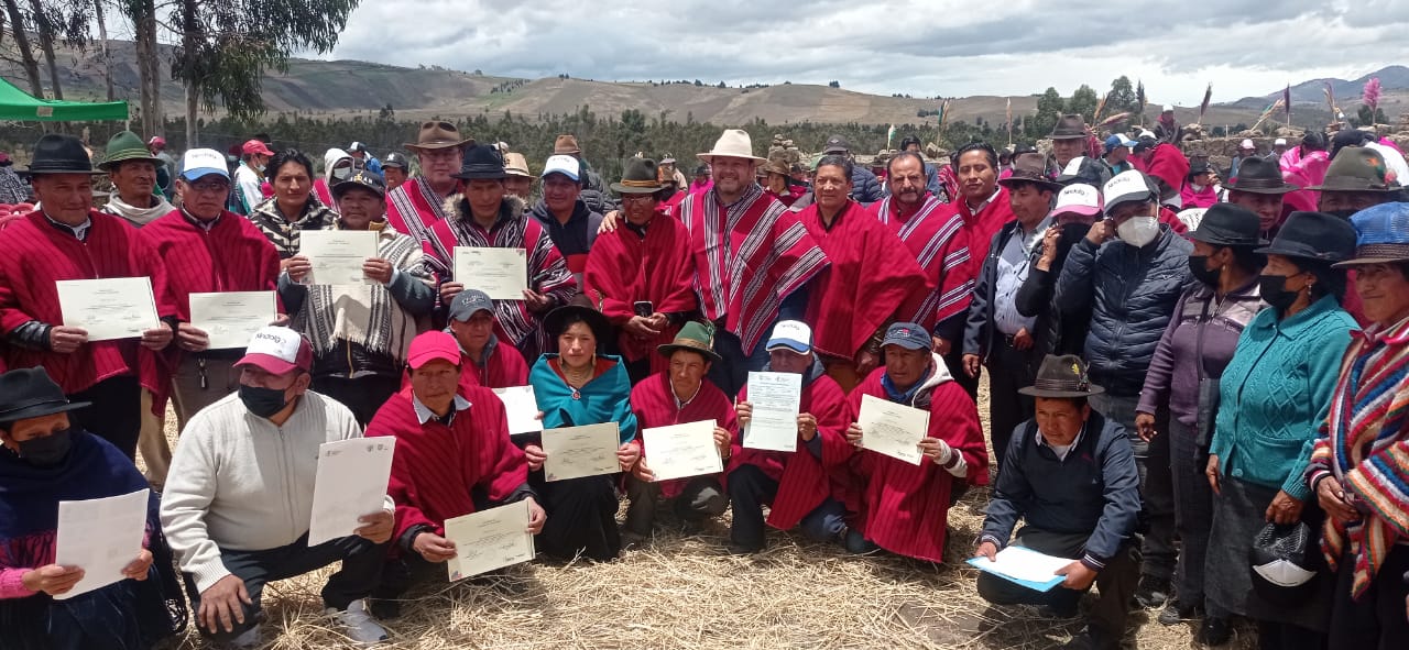 MAG trabaja conjuntamente con asociaciones para mejorar la producción de chocho en Chimborazo